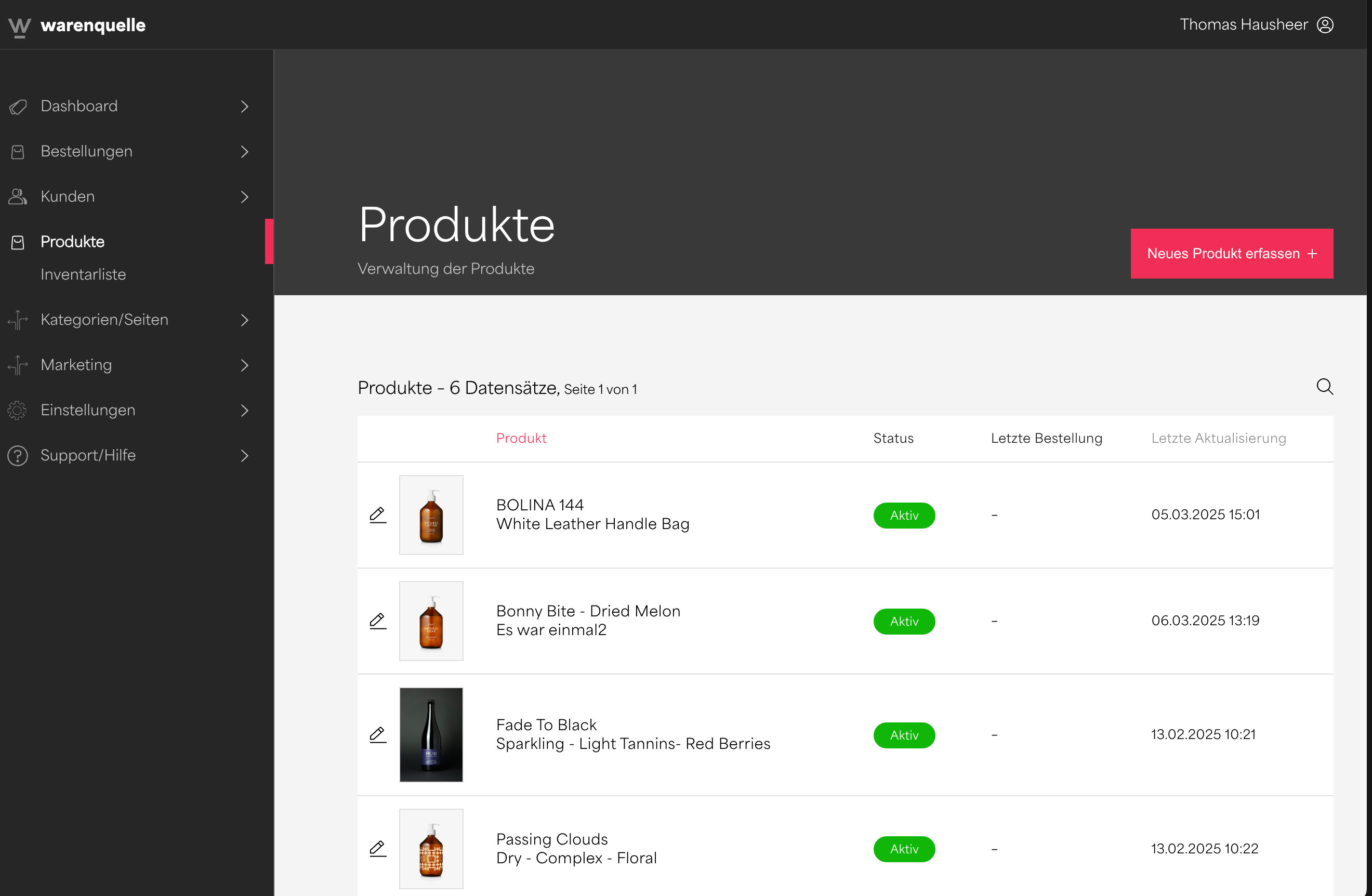 Preview: Persönliches Dashboard für ihre Daten